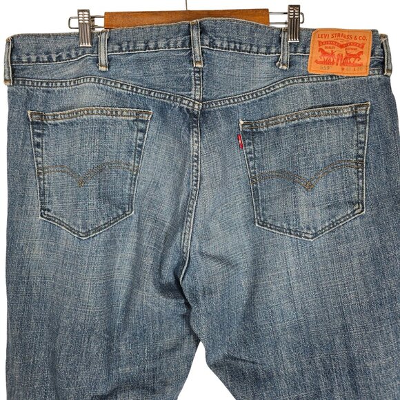 Levis 559 Blue Jeans 42X30 Relaxed Straight Leg Denim - Picture 3 of 7